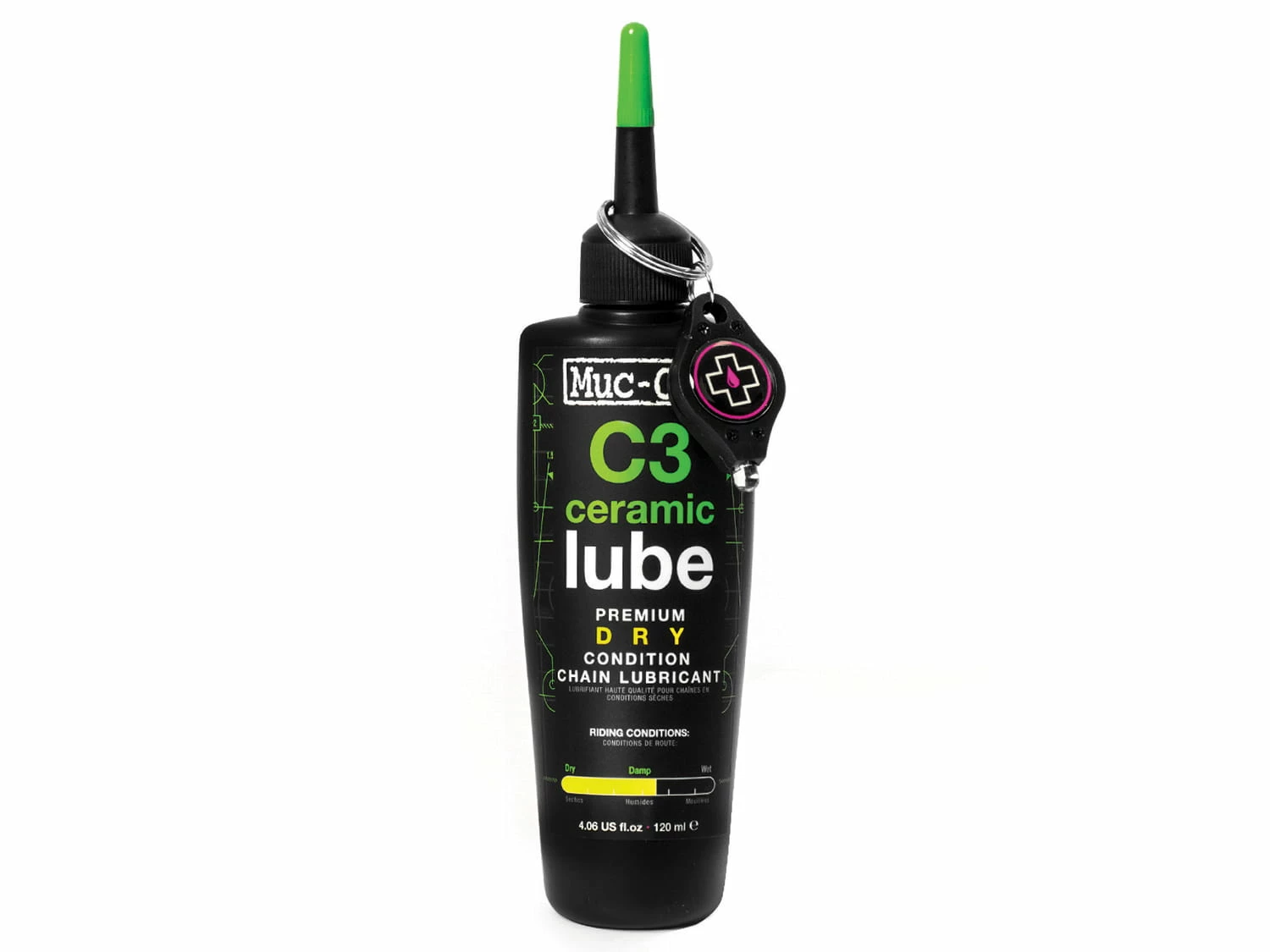 Muc-Off C3 Dry Ceramic Lube Kettingsmeermiddel 3 Muc-Off C3 Dry Ceramic Lube Kettingsmeermiddel