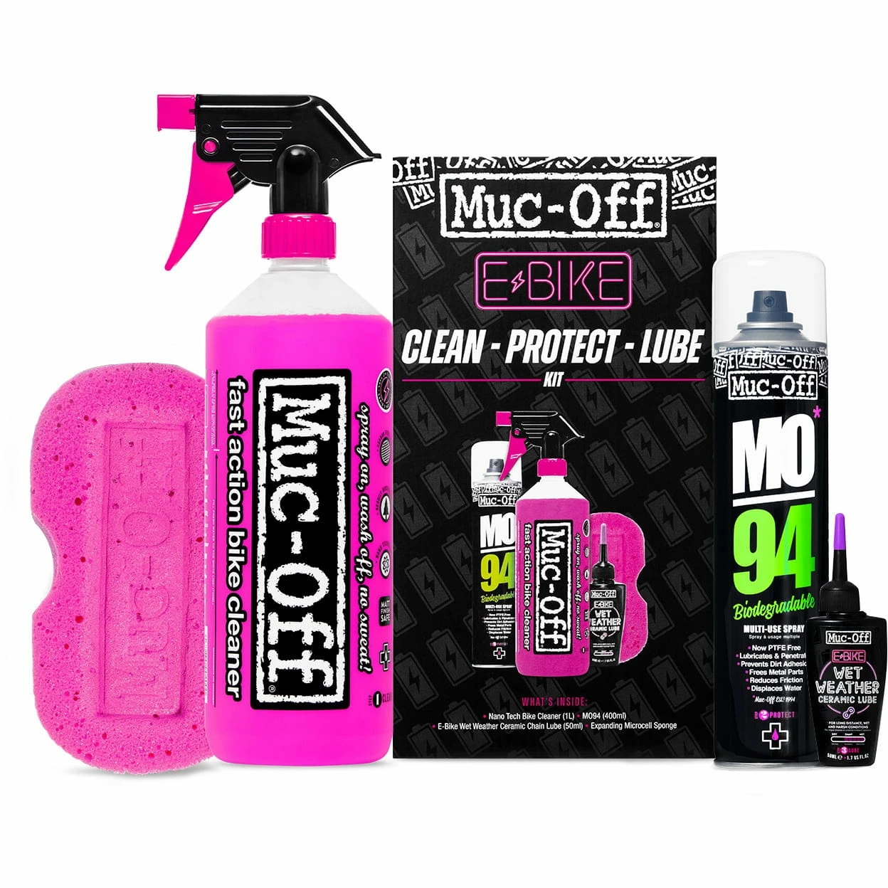 Muc-Off E-bike Clean, Protect & Lube Kit (Wet Lube Versie) 3 Muc-Off E-bike Clean, Protect & Lube Kit (Wet Lube Versie)